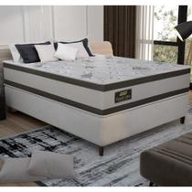 Cama Box Conjugado Casal com Colchão (138x71x188) Good Like Gazin CR35372 Bege/Marrom