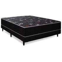 Cama Box Conjugado Casal Ortopédico Preto Oriental 45x138x188 Ducci