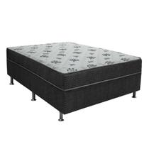 Cama Box Conjugado Casal Santo Box Espuma D23 53x138x188 Cama Box Conjugado Casal Santo Box Espuma D23 53x138x188