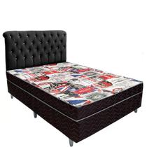 Cama Box Conjugado de espuma D28 Casal Ortopédico 138x188x42 - ColchoesSilva