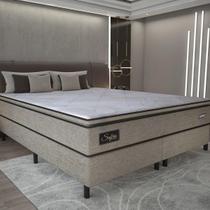 Cama Box Conjugado King com Colchão (193x67x203) Safira Gazin CR35347 Cama Box Conjugado King com Colchão (193x67x203) Safira Gazin CR35347