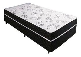 Cama Box Conjugado Ortopédico Solteiro Branco Bamboo 78 X 188 X 40