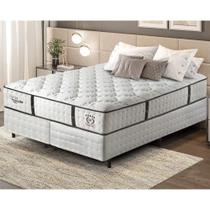 Cama Box Conjugado Queen Com Colchão 158x69x198 Veneza Ii Gazin Cr35311 Branco