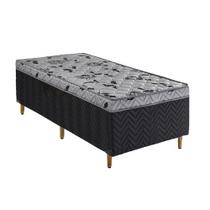Cama Box Conjugado Solteiro Colchão 5cm 188x88x47