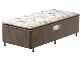 Cama Box Conjugado Solteiro: Colchão Ortopédico D28 ProDormir Advanced Pillow Top Brown (88x188x50) Probel