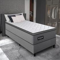 Cama Box Conjugado Solteiro Com Colchão 88x68x188 Texas Gazin Cr35324 Grafite
