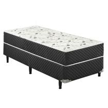 Cama Box Conjugado Solteiro Espuma Ortopédica - 42x88x188cm:Branco