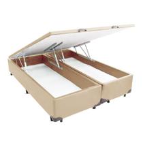 Cama Box Cosmopolita Baú Queen Size Corano Areia 158x198