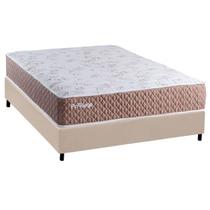 Cama Box CRC Casal +Colchão Molas Ensacadas Privilege Paropas 138x188 Cama Box CRC Casal +Colchão Molas Ensacadas Privilege Paropas 138x188