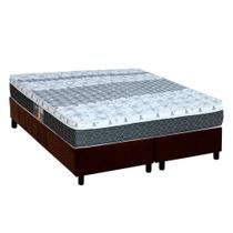 Cama Box CRC King +Colchão Molas Master Pocket System Class Castor 193x203 Cama Box CRC King +Colchão Molas Master Pocket System Class Castor 193x203