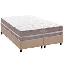 Cama Box CRC Queen +Colchão Molas Bonnel Livorno Herval 158x198 Cama Box CRC Queen +Colchão Molas Bonnel Livorno Herval 158x198