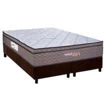 Cama Box CRC Queen +Colchão Molas Ensacadas c/Massagem Aplause Paropas 158 Cama Box CRC Queen +Colchão Molas Ensacadas c/Massagem Aplause Paropas 158
