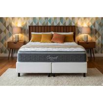 Cama Box CRC Queen +Colchão Molas Ensacadas Connect Kappesberg 158x198