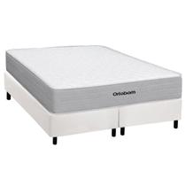 Cama Box CRC Queen +Colchão Molas Ensacadas Plenno Ortobom 158x198 Cama Box CRC Queen +Colchão Molas Ensacadas Plenno Ortobom 158x198