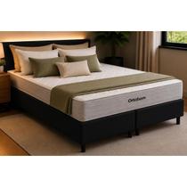 Cama Box CRC Queen +Colchão Molas Ensacadas Venno Ortobom 158x198