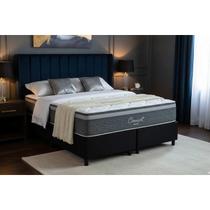 Cama Box CRC Queen +Colchão Molas Master Pocket Connect Kappesberg 158x198
