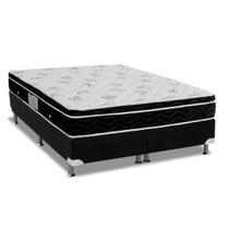 Cama Box CRC Queen +Colchão Molas Super Pocket Physical Ortobom 158x198 Cama Box CRC Queen +Colchão Molas Super Pocket Physical Ortobom 158x198