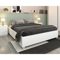 Cama Box de Casal Tcil Monaco Branco - Tcil Móveis