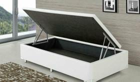 Cama Box de Solteiro Com bau Espaçoso 78 X 188cm No Tecido material sintético Marca Genki Kenko Colchões