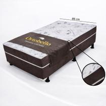 Cama Box de Solteiro Conjugada Ortopédica D28 Marrom