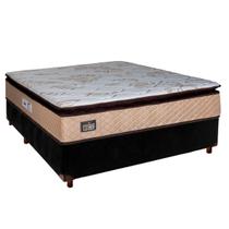 Cama Box e Colchão Casal D33 Luxe Hellen Preto Cama Box e Colchão Casal D33 Luxe Hellen Preto