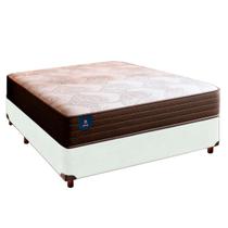 Cama Box e Colchão Casal Molas Ensacadas Celebration Euro Flex Colchões Branco Cama Box e Colchão Casal Molas Ensacadas Celebration Euro Flex Colchões Branco
