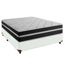 Cama Box e Colchão Casal Molas Ensacadas Classic Airflex Colchões Branco Cama Box e Colchão Casal Molas Ensacadas Classic Airflex Colchões Branco