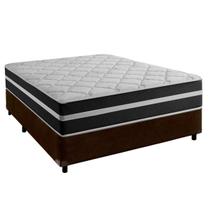 Cama Box e Colchão Casal Molas Ensacadas Classic Airflex Colchões Marrom Cama Box e Colchão Casal Molas Ensacadas Classic Airflex Colchões Marrom