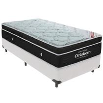 Cama Box e Colchão Elegant Molas Ensacadas Solteiro Ortobom