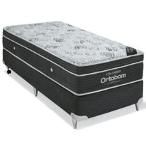 Cama Box e colchão Exclusive Solteiro (88x188) - Ortobom