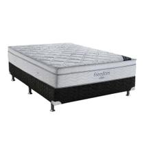Cama box e Colchão Freedom casal (138x188) Ortobom