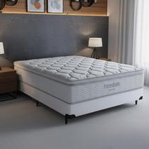 Cama Box e Colchão Freedom - Casal (138x188)