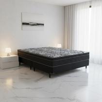Cama Box e colchão ISO Nanolastic (158x198) - Ortobom