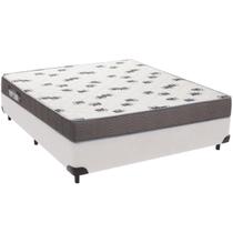 Cama Box e Colchão Light Espuma D33 Casal Ortobom