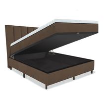 Cama Box e Colchão Magnético + Cabeceira - Therapy Life Slim