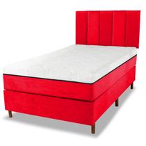 Cama Box e Colchão Magnético com Cabeceira - Eco New Luxo