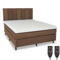 Cama Box e Colchão Magnético Massageador com Cabeceira - Eco Premium