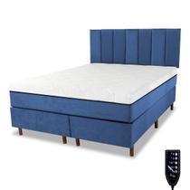 Cama Box e Colchão Magnético Massageador com Cabeceira - Therapy Life Basic