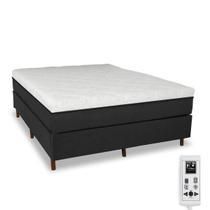 Cama Box e Colchão Magnético Queen Bio 1000 Tipo de Massagens Cromo - Eco Master