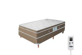 Cama Box e Colchão Magnético Solteiro Massageador - Compact