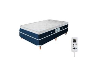Cama Box e Colchão Magnético Solteiro Massageador - Compact