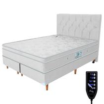 Cama Box e Colchão Magnético Super King Massageador Bio + Cabeceira - Basic