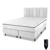 Cama Box e Colchão Magnético Super King Massageador Bio + Cabeceira - Basic