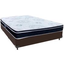 Cama Box e Colchão Orthosono D33 Com Euro Pillow Viúvo Anjos