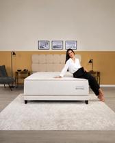 Cama Box e Colchão Orthotel Boutique Molas Ensacadas Casal branco Cama Box e Colchão Orthotel Boutique Molas Ensacadas Casal branco