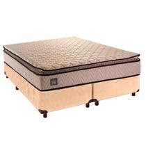 Cama Box e Colchão Queen D45 Belmont Hellen Perola