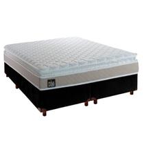 Cama Box e Colchão Queen Espuma Real Hellen Preto Cama Box e Colchão Queen Espuma Real Hellen Preto