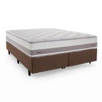 Cama Box E Colchão Queen Herval Tower Dupla Face Maxspring Cama Box E Colchão Queen Herval Tower Dupla Face Maxspring