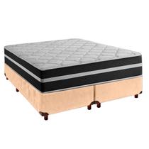 Cama Box e Colchão Queen Molas Ensacadas Classic Airflex Colchões Perola