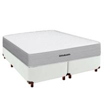 Cama Box e Colchão Queen Molas Ensacadas Plenno Superpocket Ortobom Branco Cama Box e Colchão Queen Molas Ensacadas Plenno Superpocket Ortobom Branco